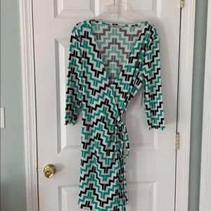 Multi colored Wrap dress